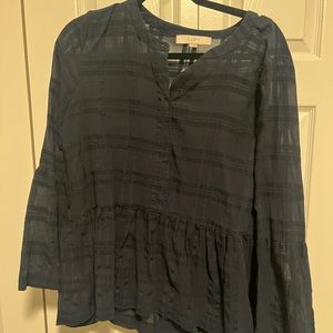 EUC Loft Guaze top with bell sleeve